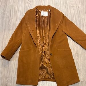 Aritzia Wilfred Camel Wool Coat